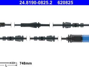 ATE 24.8190-0825.2 Датчик зносу гальмівних колодок (задніх) BMW X5 (G05/F95)/X7 (G07) 18- (748mm)