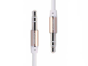 Кабель Audio AUX RM-L200 miniJack 3.5 male to male 2.0 м white Remax 320101
