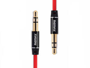 Кабель Audio AUX RM-L200 miniJack 3.5 male to male 2.0 м red Remax 320103