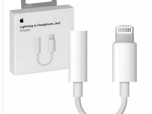Аудиокабель AUX Apple Lightning to 3.5 Jack 1:1 White