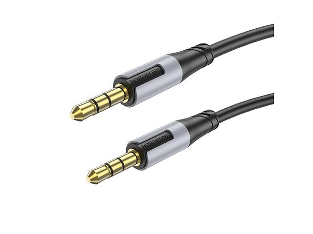 Аудиокабель BOROFONE BL19 Creator AUX audio cable Black yL. - Фото 1