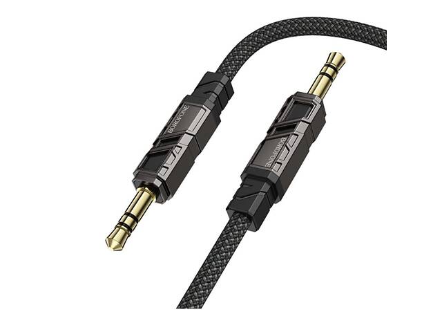 Аудіокабель BOROFONE BL22 Dignity audio cable AUX Black yL. - Фото 1