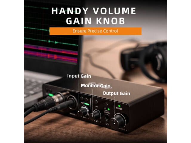 Аудіоінтерфейс Fifine Ampli 3 - Фото 2