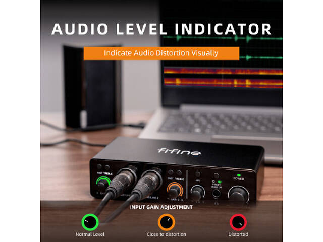 Аудіоінтерфейс Fifine Ampli 3 - Фото 5