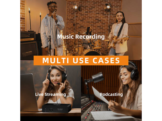 Аудіоінтерфейс Fifine Ampli 3 - Фото 6