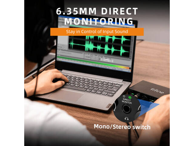 Аудіоінтерфейс Fifine Ampli 3 - Фото 10