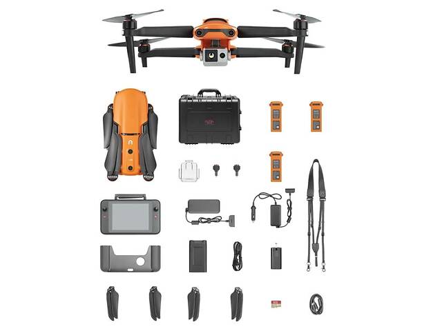 Autel Дрон EVO II Dual Rugged Bundle (640T) V3, FCC, Anti-Interference, Orange - Фото 10
