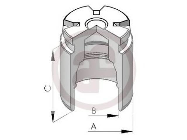 Autofren Seinsa D0 2578. Поршень суппорта зад Focus I/Civic VIII/Astra G/H/Clio III/Megane II/III 34x48