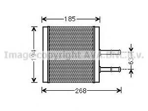 AVA CTA6042. Радиатор печки