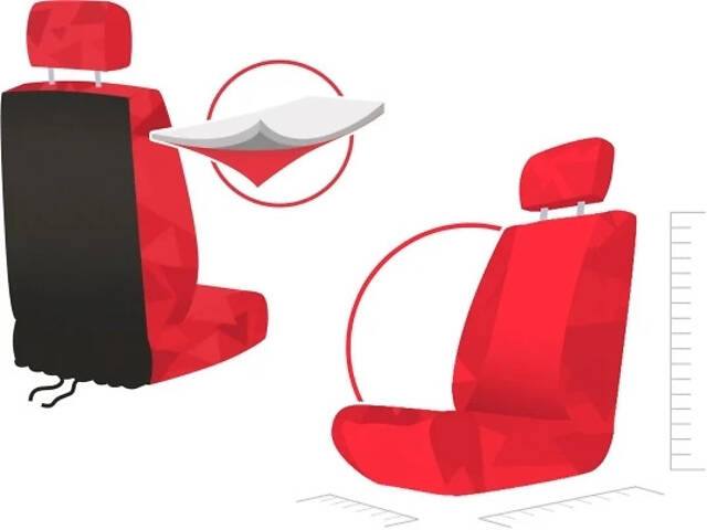 Авточехлы для CHERY Tiggo I 2005-2011 POK-TER Черный (r416462) - Фото 8