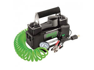 Автокомпресор двопоршневий на клеми АКБ Uragan 90170 компресор для накачування шин авто R13-R21 85л/хв 10 Атм