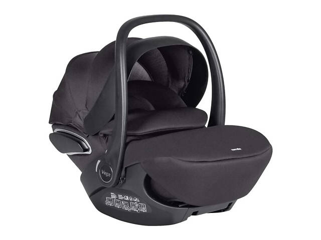 Автокресло+база CARRELLO Vega Chillax CRL-18001 i-Size 40-87 см ISOFIX, автокресло с опорной стойкой и поворот - Фото 2