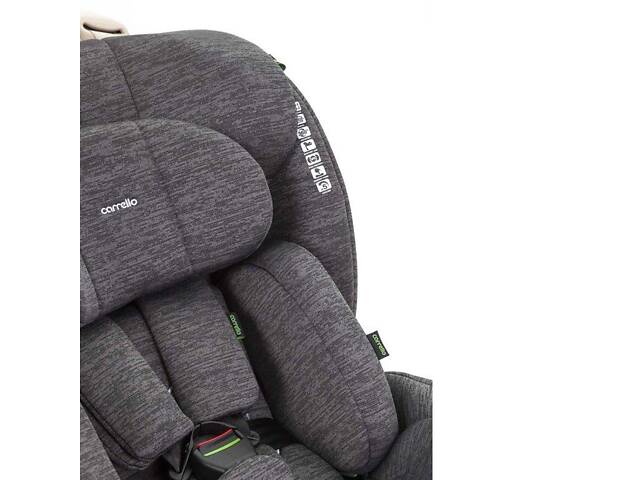 Автокресло CARRELLO Meteorit CRL-16001 Marble Grey i-Size 40-150 см ISOFIX с поворотом и опорной ножкой - Фото 5