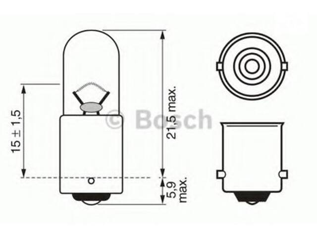 Автолампа (12V 4W T4W PURE LIGHT)