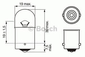 Автолампа (12V 5W R5W PURE LIGHT)