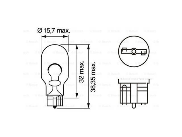 Автолампа Bosch 21W (1 987 302 249) - Фото 5