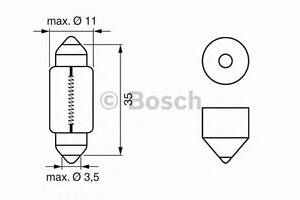 Автолампа C5W 12V 5W (35mm)