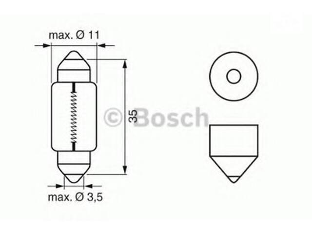 Автолампа C5W 12V 5W (35mm)