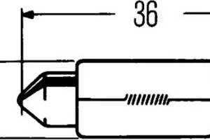 Автолампа C5W 12V 5W (36mm)