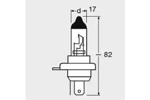 Автолампа галогенова 75/70W