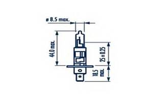 Автолампа H1 LL 12V NARVA 55W P14,5s