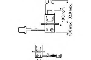 Автолампа H3 12V 55W PK22s LongerLife Ecovision (1 шт. в упаковці)