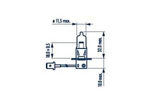 Автолампа H3 12V NARVA 55W PK22s