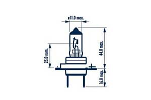 Автолампа H7 55W PX26d RP50+ 12V NARVA 55W PX26d BL