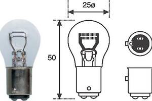 Автолампа P21/5W 12V 21/5W