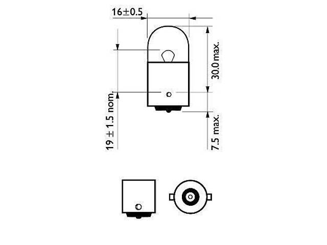 Автолампа Philips 10W (12814 CP) - Фото 3