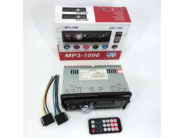 Автомагнітола MP3-1096 BT ISO зі знімною панеллю 4х50W, Магнітофон для машини авто автомобіля - Фото 8