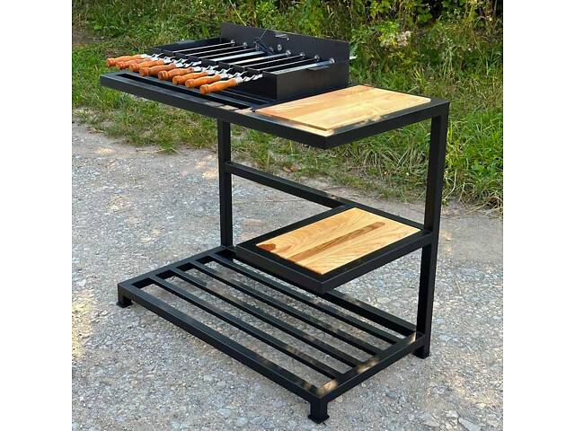 Автомангал Loft з АКБ на 8 шампурів із кришкою + аксесуари - Фото 9