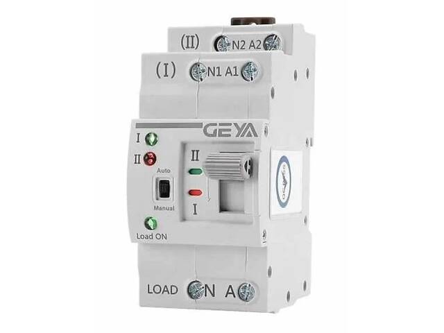 Автомат ввода резерва с автоматическим и ручным переключением Geya G2R-25, 2 полюса, 25 Ампера, DIN - Фото 5