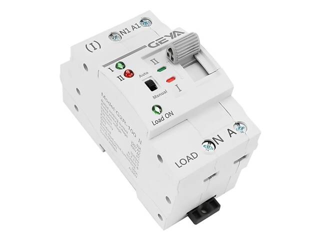 Автомат ввода резерва с автоматическим и ручным переключением Geya G2R-25, 2 полюса, 25 Ампера, DIN - Фото 2
