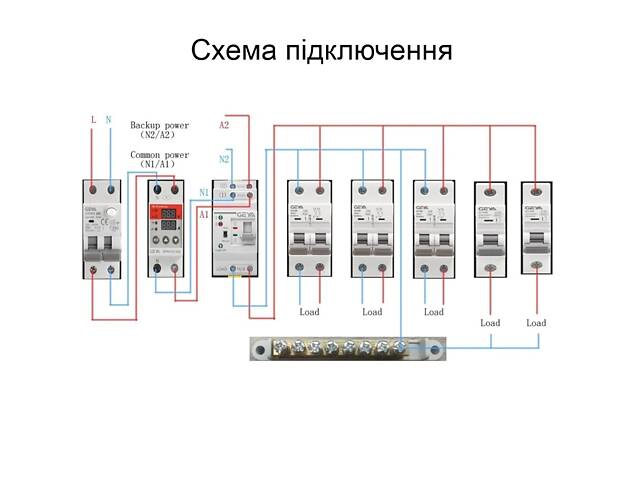 Автомат ввода резерва с автоматическим и ручным переключением Geya G2R-63, 2 полюса, 63 Ампера, DIN - Фото 7