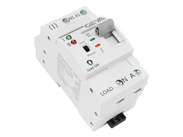 Автомат введення резерву з ручним перемиканням Geya G2R-25, 2 полюси, 25 Ампера, DIN (Товар з дефектом) - Фото 4