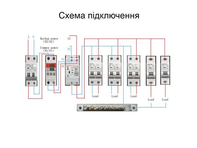 Автомат введення резерву з ручним перемиканням Geya G2R-25, 2 полюси, 25 Ампера, DIN (Товар з дефектом) - Фото 7