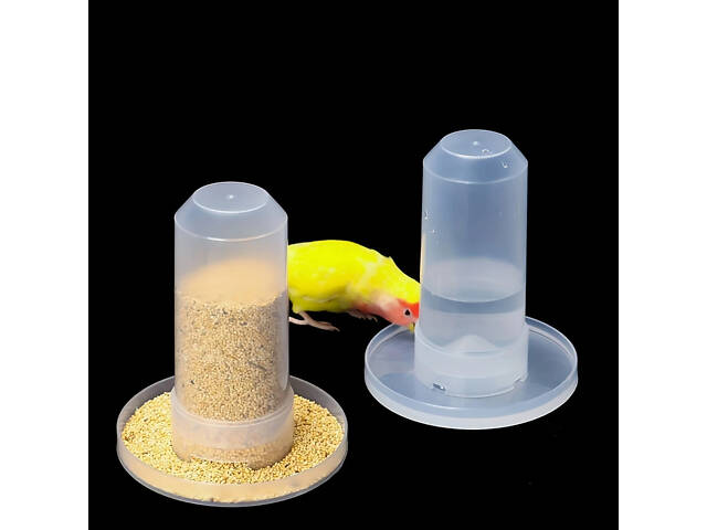 Автоматична бункерна годівниця та поїлка для птахів 350 мл - Фото 4