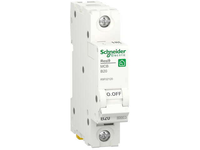 Автоматический выключатель 1P 20A 6kA 'В' [R9F02120] RESI9 Schneider Electric - Фото NaN