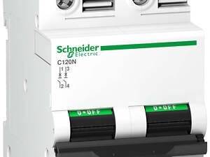 Автоматический выключатель 2P 100A 10kA C [A9N18362] Acti9 C120N Schneider Electric