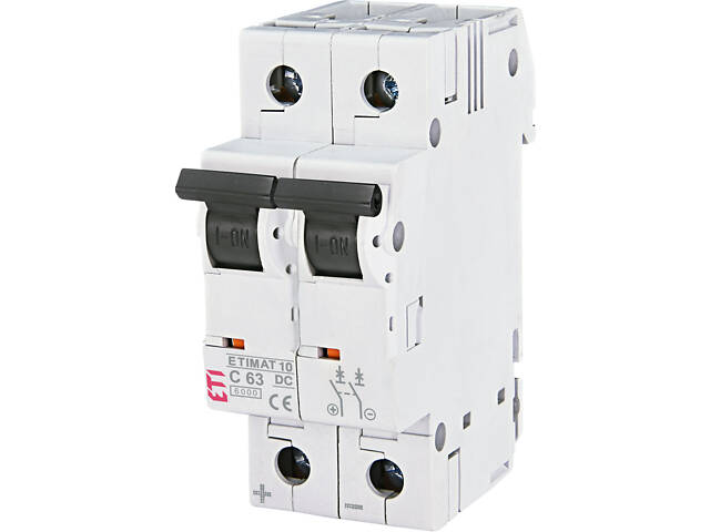 Автоматический выключатель 2p 63A 6kA 'C' [2138722] ETIMAT 10-DC ETI