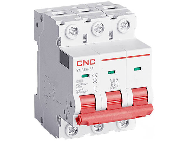 Автоматический выключатель 3P 50A 4,5kA 'B' [Б00038357] YCB6Н-63 CNC