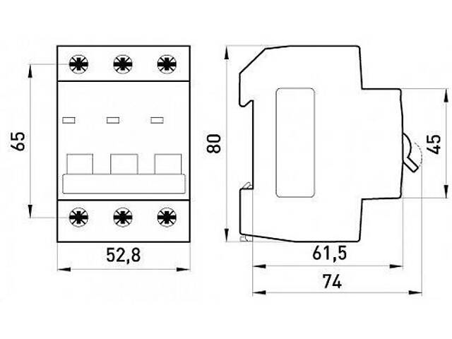 Автоматический выключатель 3р 10А 6кА 'B' [p041025] E.NEXT e.mcb.pro.60.3.B10 new - Фото 2