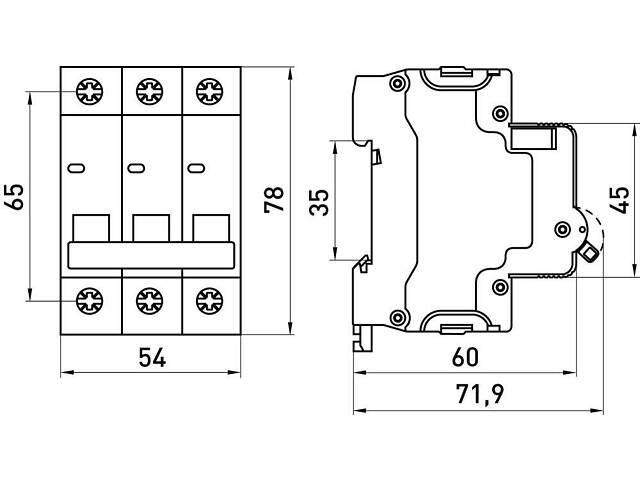 Автоматический выключатель 3р 5А 6кА 'C' [s002128] E.NEXT e.mcb.stand.60.3.C5 - Фото 7