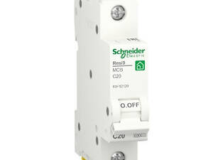 Автоматический выключатель Schneider RESI9 20А, 1P, кривая С, 6кА