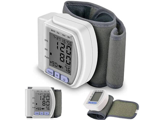 Автоматичний зап'ястний тонометр SmartTech CK-102S електронний для вимірювання тиску - Фото 1