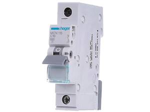 Автоматический выключатель 1P 6kA C-16A 1M Hager MCN116