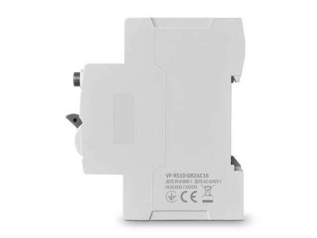 Автоматичний вимикач Videx RESIST АС 2п 30мА 10кА 16А (VF-RS10-DR2AC16) - Фото 3