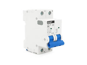 Автоматичний вимикач постійного струму CHNT CB-63DC 2P 20A, DC500V, 6kA, DIN, 86*36*49.5mm