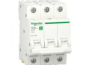 Автоматический выключатель Schneider RESI9 63А, 3P, кривая C, 6кА